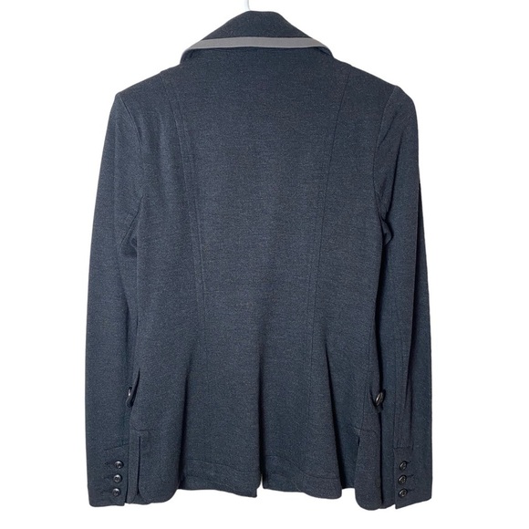 CAbi Crew Ponte Knit Blazer in Charcoal Gray - Picture 4 of 8